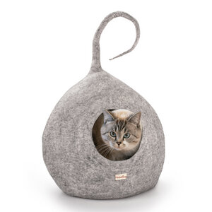 Filz Katzenhöhle Spiky - kuscheliges Katzenbett auch für große Katzen - naturling