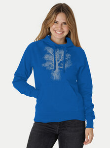 Bio-Damen-Kapuzensweater Chestnut - Peaces.bio - handbedruckte Biomode