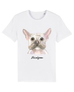Bulldogge, Weisser Hund, Frenchie Tshirt aus Bio Baumwolle - DüsselGreen