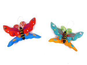 2er-Set Schmetterlinge aus Seide - Schönes aus Indochina