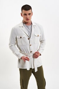 100% Hanf Safari Jacke, Cargo Reisejacke - De IONESCU