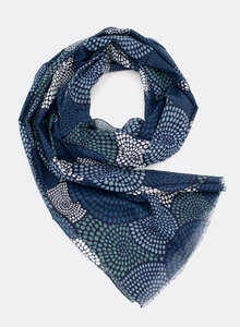 Weicher Schal aus 100% Bio-Baumwolle – Circles 3302 - Djian Collection