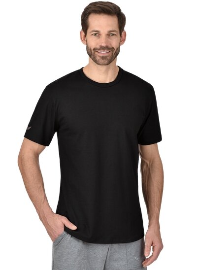 Männer Biobaumwolle, Trigema T-Shirt schwarz Avocadostore 100% | - aus