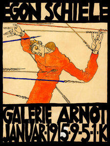 Wandbild / Kunstdruck / Poster / Leinwand - Schiele-Ausstellung in der Galerie Arnot - Photocircle