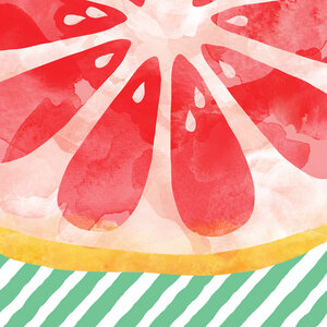 Wandbild / Kunstdruck / Poster / Leinwand - Red Grapefruit - Photocircle
