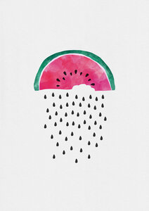 Wandbild / Kunstdruck / Poster / Leinwand - Watermelon Rain - Photocircle