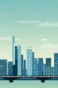 Wandbild / Kunstdruck / Poster / Leinwand - Frankfurt - Photocircle