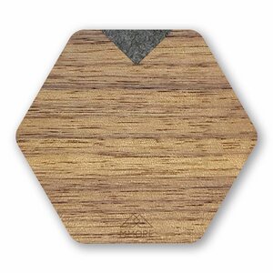 Untersetzer aus Holz - Amerikanischer Nussbaum, Eichenholz und organische Materialien / 4er-Set Untersetzer - MMORE