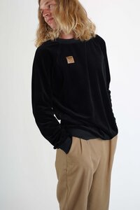 Pullover Organic Cord Nicki BLACK. 100% Made in Germany - Dörpwicht
