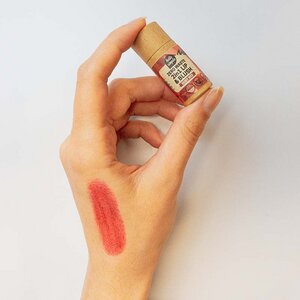2in1 Lippenstift & Rouge: Lippenpflege mit Farbe aus Radieschen - Lip&Blush Ruby Red - Hello Simple