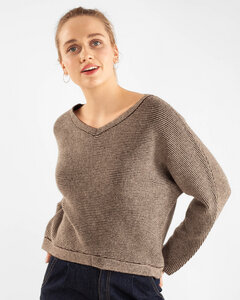 Pullover aus ungefärbter Yakwolle | Yak Ripp Pullover - Alma & Lovis