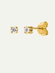 Perfect Pair Diamond Earrings | 14k Echtgold Ohrringe mit Diamant - DEAR DARLING BERLIN
