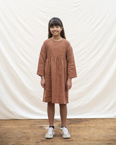 Langärmeliges Kleid für Kinder aus Leinen / Linen Longsleeve Dress - Matona