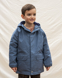 Gefütterte Jacke für Kinder aus gewachster Bio-Baumwolle / Jaro Waxed Cotton Jacket - Matona