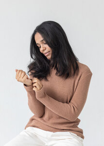 Rollkragenpullover PARK aus Hanf - Daniela Salazar