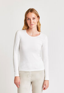 Langarmshirt mit Rundhalsausschnitt für Damen - Alma - Lana natural wear