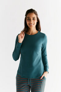 "ALBERO" - Damen Strickshirt aus 100% Bio-Baumwolle Waffelstrick - Albero