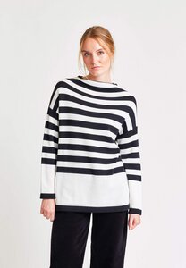 Oversize Pullover mit Streifen-Design für Damen - Marija - Lana natural wear