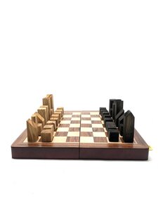 Schachfiguren modern aus Olivenholz - Olivenholz erleben