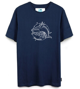 T-Shirt Blauwal aus Bio-Baumwolle - Gary Mash