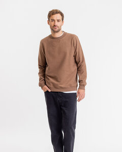Fleece Sweatshirt aus gebürsteter Bio-Baumwolle - Rotholz