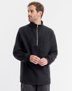 Half Zip Sweatshirt aus Bio-Baumwolle - Rotholz