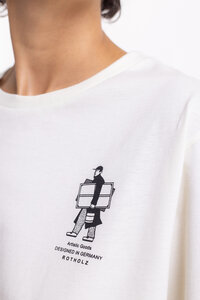 T-Shirt mit Artist Print - Rotholz