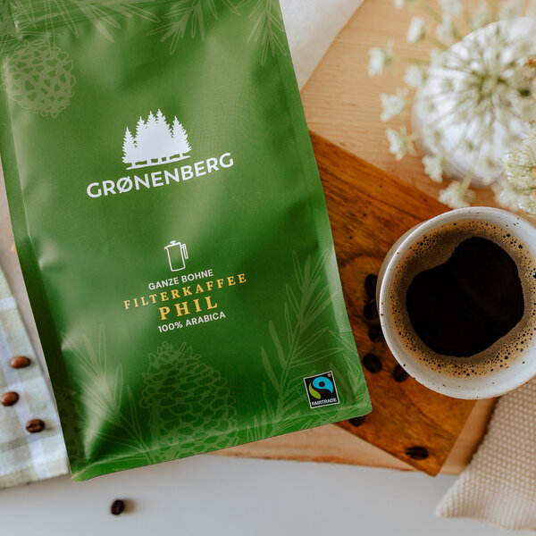 GROENENBERG Kaffee Spar Set 3 Bio Kaffeebohnen 250 g + Edelstahl