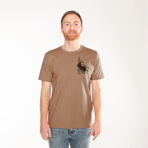 Print T-Shirt Herren | KAFFEEKLATSCH CLASSIC | 100% Bio-Baumwolle - karlskopf