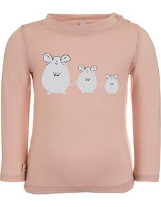 Baby T-Shirt aus Tencel "Aura" | Rosa mit Druck - CORA happywear