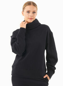 Sweatshirt aus Bio-Baumwolle mit Rollkragen - ORGANICATION