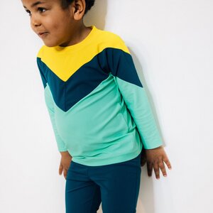 Kinder Active Langarmshirt aus regenerierten Materialien (ECONYL®) mit UV Schutz - INASKA