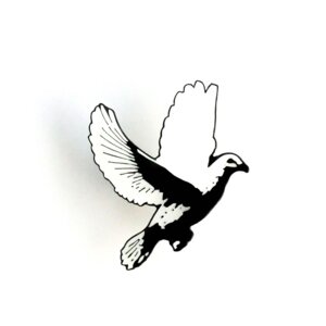Vogel Anstecker - Pin, Button, Emaille, Tiere, Tierliebe, Vögel, Freiheit, Frieden - roots of compassion