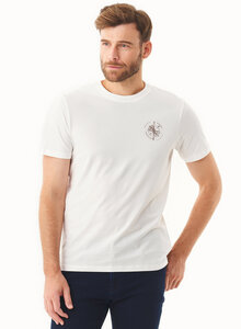T-Shirt aus Bio-Baumwolle mit Kompass-Print - ORGANICATION