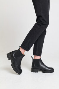 Chelsea Boots aus Bio-Leder - Slip black - Addition Sustainable Apparel