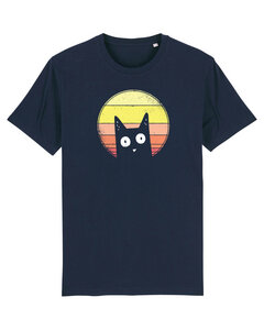 T-Shirt Herren Sunset Cat - watapparel