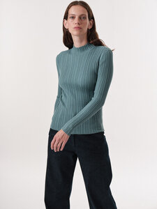 Rippenstrick-Pullover aus Bio-Baumwolle - LANIUS