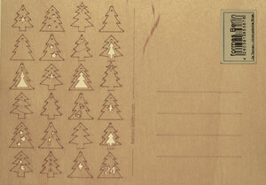 Holzpostkarte 24 Tannenbäume - Formes