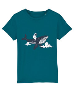 T-Shirt Kinder Spacewhale - watabout.kids