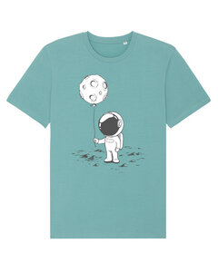 T-Shirt Männer Kleiner Astronaut mit Luftballon - watapparel