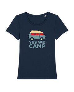 T-Shirt Frauen yes we camp - glorybimbam