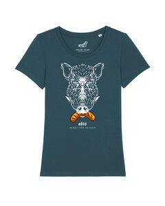 T-Shirt Damen [#afts] Wildschwein - watapparel