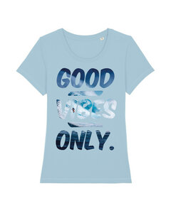 T-Shirt Damen Good vibes only - watapparel