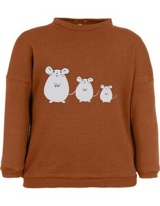 Baby Sweatshirt "Suli" aus Bio-Baumwolle | Kupfer mit Druck - CORA happywear