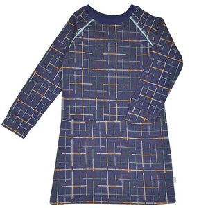 Baba Kidswear dress lines blue - Baba Kidswear