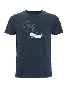 Biofaires whale vs. ships Unisex T-Shirt aus Bio-Baumwolle - ilovemixtapes