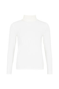 Laila Roll Neck Top White - People Tree