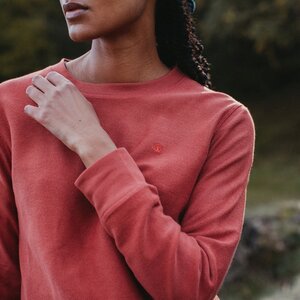 Damen Sweater aus strukturierter Bio-Baumwolle SANNA - NORDLICHT