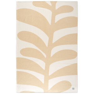 Kushel Decke Leaf- klimapositive Kuscheldecke aus Biobaumwolle und Holzfaser - Kushel Towels