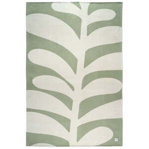 Kushel Decke Leaf- klimapositive Kuscheldecke aus Biobaumwolle und Holzfaser - Kushel Towels
